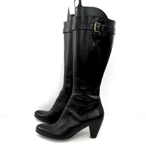Ecco Hope Women’s Brown Leather Tall Knee High Boots Shoes